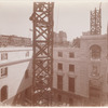 Interior work : construction of the north courtyard, looking northeast
