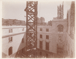 Interior work : construction of the north courtyard, looking northeast