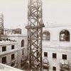 Interior work : construction of the north courtyard, looking southeast