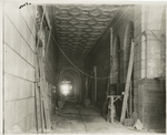 Interior work : construction of a hall