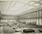 Interior work : construction of the Local History and Geneology room