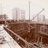 Interior work : construction of the Main Reading Room, looking southwest