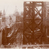 Interior work : construction of the Main Reading Room, looking south