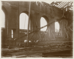 Interior work : construction of the Main Reading Room