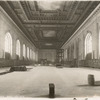 Interior work : construction of the Main Reading Room, showing the completed ceiling