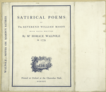 Satirical poems of the reverend William Mason ...