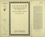 Judaism in the first centuries of the Christian era : the age of the Tannaim. (Vol. 1)