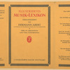 Illustriertes musik-lexikon, hrsg. von Hermann Abert.