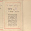 Time and western man.