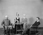 L to R: James Norris, Rosalind Russell, Albert Carroll and ?? in the "Garrick Gaieties" (1930)