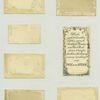 Trade cards depicting flowers and birds.