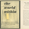 The World Within - Fiction Illuminating the Neuroses of Our Times, edited by Mary Louise Aswell, with an Introduction and Notes by Frederic Wertham, M.D.