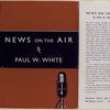News on the Air, by Paul W. White.
