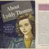 About Lyddy Thomas, by Maritta Wolff.
