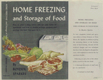 Home Freezing and Storage of Food, by Boyden Sparkes.
