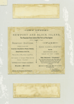 Trade cards depicting flowers and the Long Island Railroad summer schedule for 1880 depicting ships, beaches, Block Island, Greenport, Long Beach, Newport and New Rockaway.
