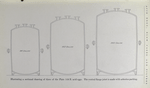 Illustrating a sectional drawing of three of the Plate 122X acid eggs; the central flange ismade with asbestos packing.