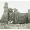 Ruins of old Spanish-Indian church known as Abo Ruins. These belong to the 16th or 17th century, Manzano National Forest, New Mexico.