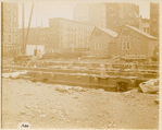 Foundation work, looking northeast