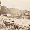 Foundation work, looking southwest