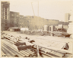Foundation work, looking southwest