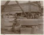 Machinery for lifting stones, Port Morris marble yard