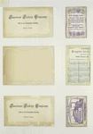 Calendar and trade cards depicting shells, boats, advertisements, an angel, seaweed, a running dog and boys.