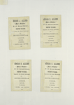 Trade cards depicting boys : dancing, playing musical instruments and wearing adult clothing.