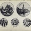 The residence of Anne Hathaway, Shakespear's wife, Shottery, near Stratford-on-Avon (nos. 60,60a); Church of the Holy Trinity, Stratford-on-Avon (no. 61); Xmas Eve (nos. 201,201a); Alas! Poor Bruin (no. 6); "Dangerous" skating (no. 187).