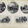 H.R.H. the Prince of Wales visiting the Tomb of Washington (no. 150); Good dog (no. 244); Meeting of Garibaldi and Victor Emmanuel (no. 84); The travellers' departure (no. 320); The torrent (no. 319).
