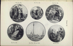 The Irishman (no. 251); The village wakes (no. 197);  A letter from the diggings (Valentine's Day) (no. 207); The listener (no. 257); Trafalgar Square (no. 135, 136); The allied Generals [Field-Marshal Lord Raglan (left) and General Canrobert (right)] (no. 80)