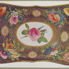Dish, decorated with flowers in natural colours