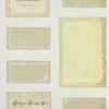 Trade cards depicting butterflies, holly, flowers, plants, strawberries, cows and birch bark.