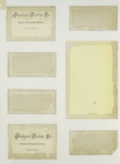Trade cards depicting butterflies, holly, flowers, plants, strawberries, cows and birch bark.