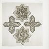 Table Case, No. 3. Four Persian tiles, brown lustre.