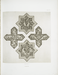 Table Case, No. 3. Four Persian tiles, brown lustre.