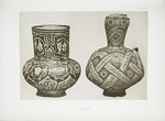 Case C,11. Persian jug, lustred. Height, 8 in., 13th c. ; Case C,8. Persian jug, lustred, dated A.D. 1231. Height, 9-1/4 in.