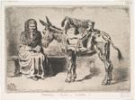 Cacoletière assise.