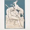 Endymion sleeping on the rock Latmos. (Plaque or tablet, 10x8 in.)