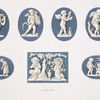 Four medallions: cupids as the four seasons. Heights, 3-1/2x2-3/4 in. each. Probable date, 1788 ; Three medallions: children. Probable date, 1778.