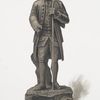 Full-length statue of Rousseau [as a botanist]. Basalt. Height, 11-3/4 in., 1779.