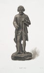 Full-length statue of Rousseau [as a botanist]. Basalt. Height, 11-3/4 in., 1779.