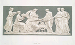 Plaque or tablet - an offering of sacrifice to Flora. Jasper. 7x16-3/4 in.