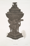 Basalt vase for a lamp [bowl-shaped, supported by three Atlas figures]. Probable date 1785.