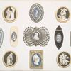 Four medallions and seven mounted pieces (gold box, buckles, scent flacons, and tooth-pick boxes).