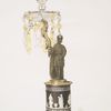 Candelabra, In bronze and ormolu. Height, 14-1/2 in.