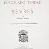 La porcelaine tendre de Sèvres, [Title page]