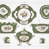 Porcelaines de service: (Huit piéces d'un service appartenant à M. le baron Alph. de Rothschild). - 1760 à 1762. - Fleurs peintes par Dubois, Parpette, Mérault jeune, etc.
