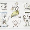 Débuts de la fabrication. Décor en relief doré (Collection de M. Dupont-Auberville); Collection de M.Ch. Stein*. - 1753; Imitation de saxe (Collection de M. Delaherche); Collection de M. Alf. André; Tasse a quarte lobes (Collection de M. le marquis de Thuisy); Petit vase sur terrasse (Collection de M. Malinet).