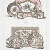 Service a thé, dit solitaire (South Kensington Museum. - Collection Jones). - 1760; Serviece a café, sit solotaire (South Kensingron Museum). Sans marques.